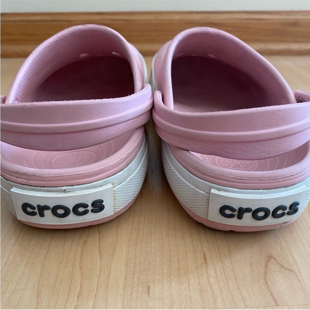 Crocs Beach Pink Sandals Unisex Crocband Pearlized Clog Pink
 M6 W8 Pink 
 28580 - Picture 6 of 9